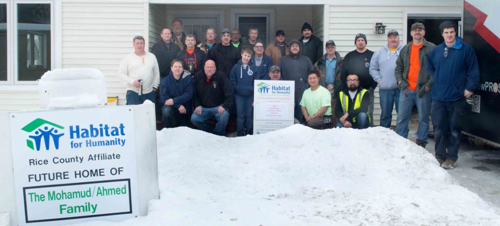 Rice County Habitat for Humanity’s latest home project is located on Willow Street, one of the city’s main throughfares in Faribault, MN.