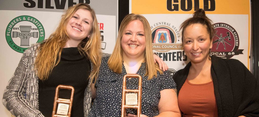 The Women Building Success awards, created just last year to recognize outstanding women workers in the local building trades, drew a standing-room-only crowd at Surly Brewing in Minneapolis on March 6.